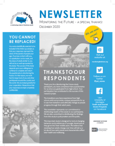 MTF Newsletter - a special thanks, December 2020