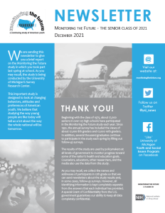 MTF Newsletter - the senior class of 2021